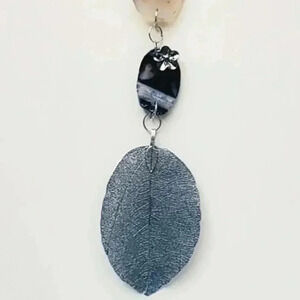 Silver Leaf Rear View Mirror Hanger